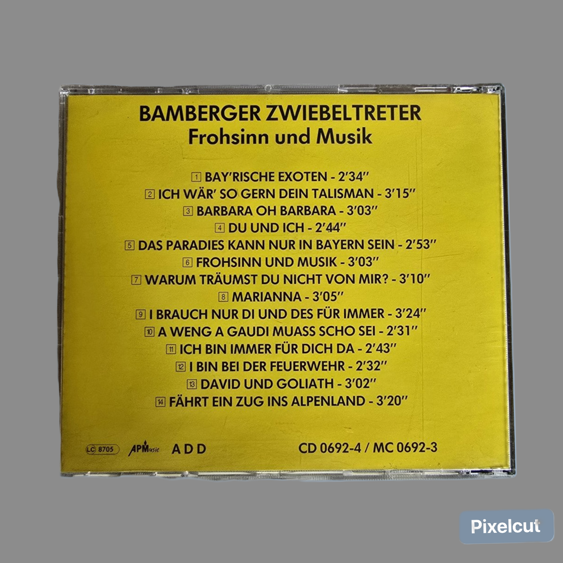 CD Bamberger Zwiebel Treter Frohsinn und Musik
