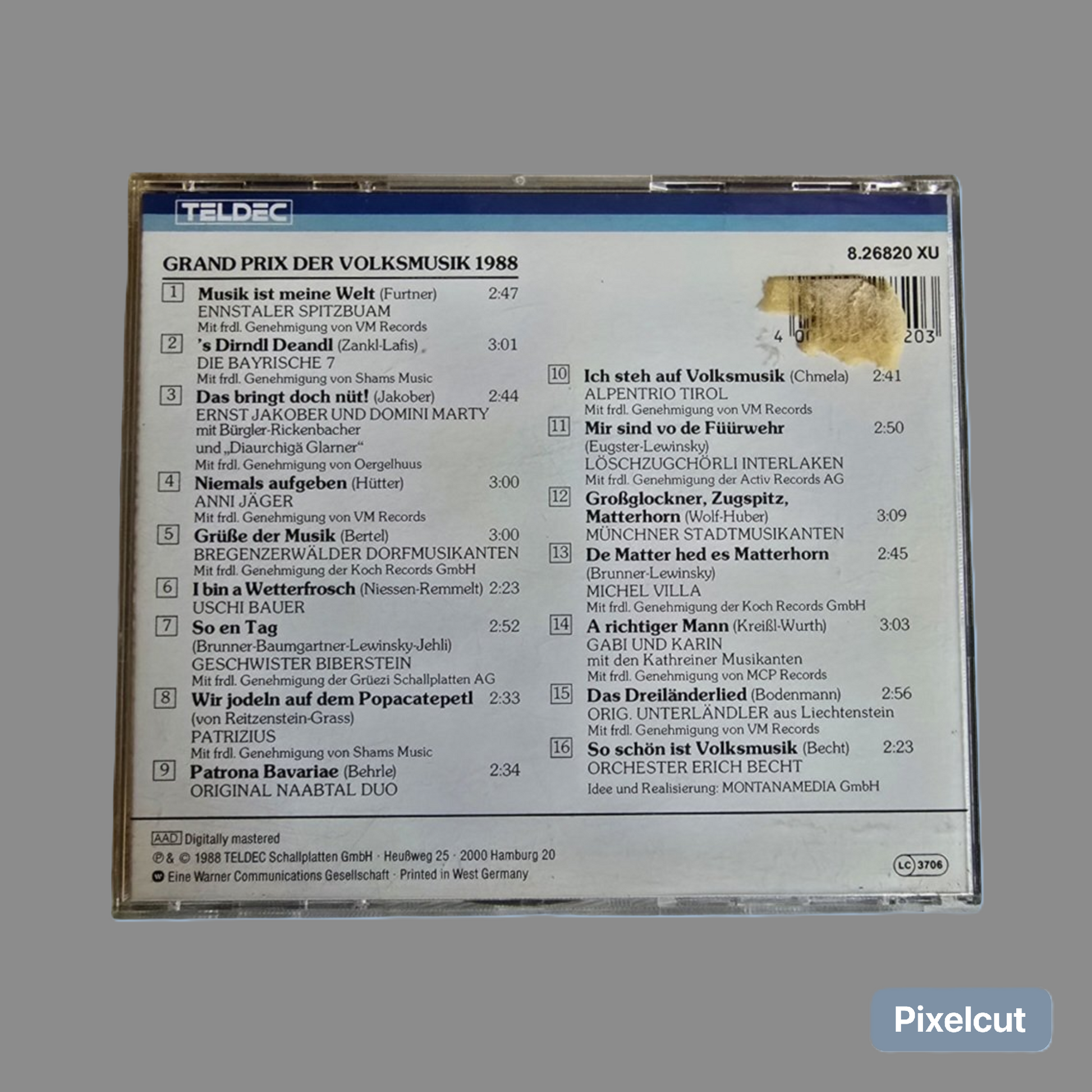 CD Grand Prix der Volksmusik 1988