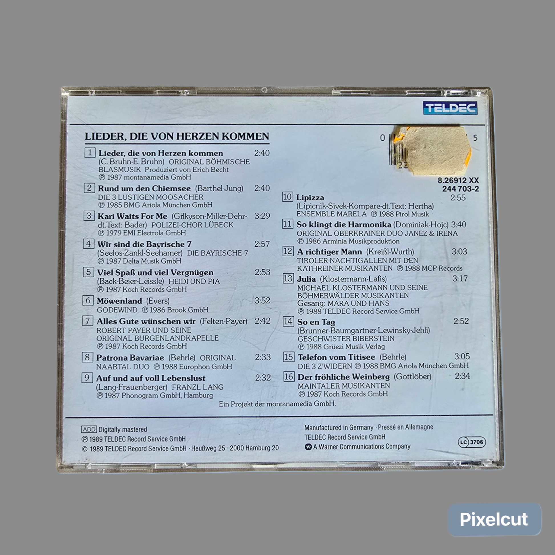 CD Lieder die von Herzen kommen (1989)