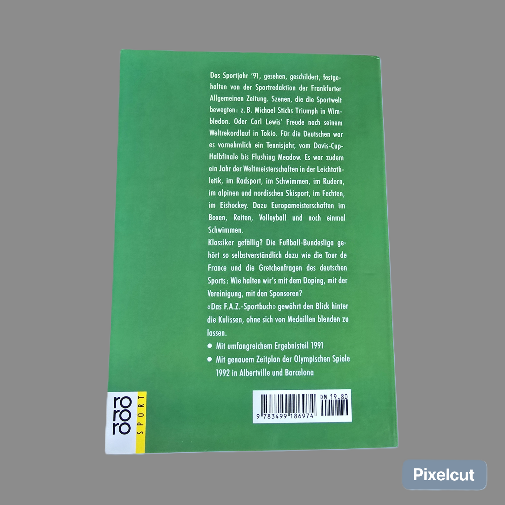 Buch Das F.A.Z Sportbuch 1992