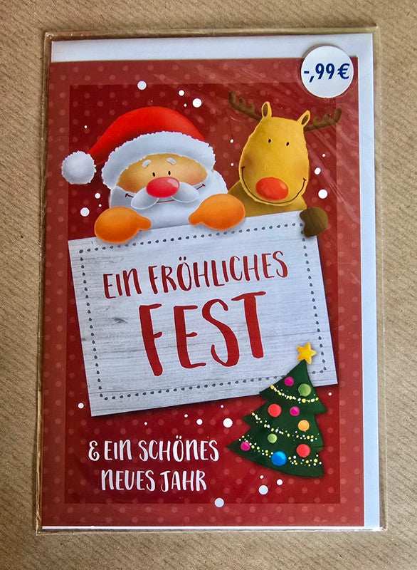 Weihnachtskarten 4Stk.mit Kuvert OVP