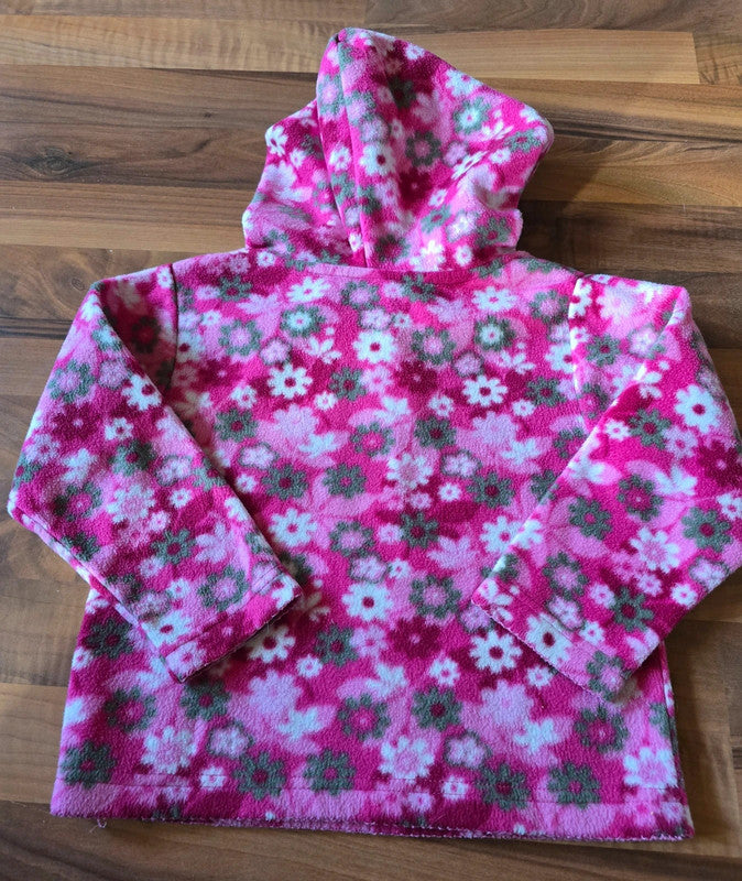 Mädchen Pulli Fleece geblümt Gr.110