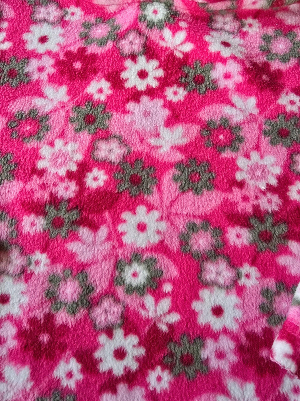 Mädchen Pulli Fleece geblümt Gr.110