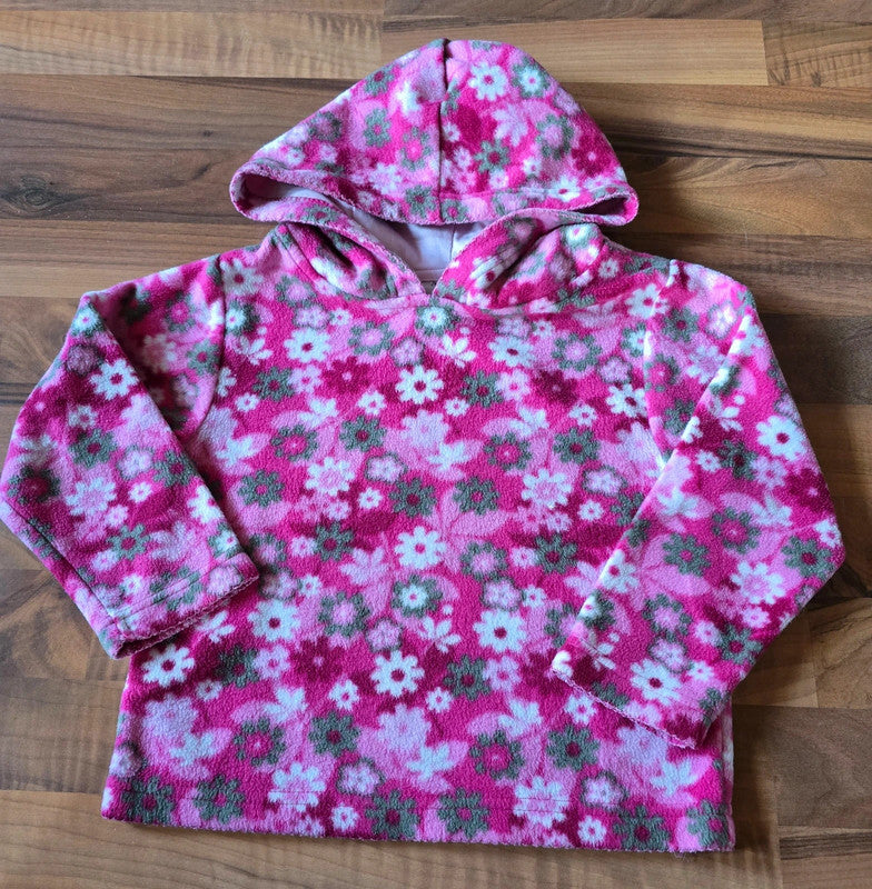 Mädchen Pulli Fleece geblümt Gr.110