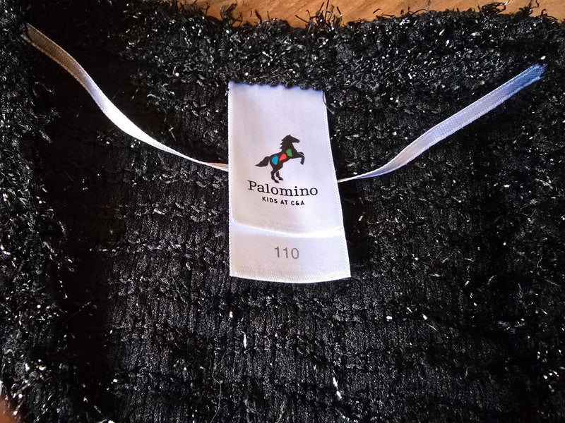 Schwarzes Glitzer Bolero Jäckchen Gr. 110