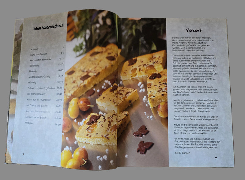 Buch Blechkuchen Elisabeth Bangert