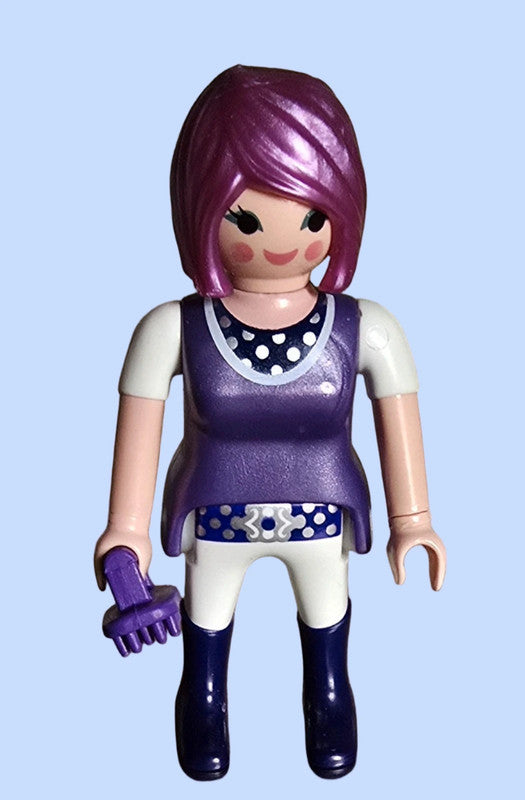 Playmobil Figur Frau mit lila Haaren (2007)