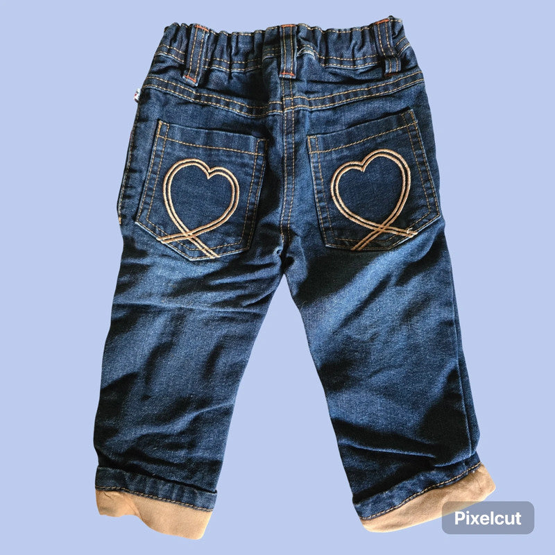 Ergee Mädchen Jeans mit Stickerei Gr. 74