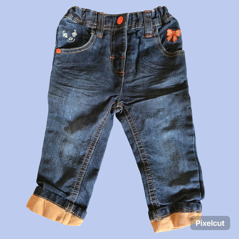 Ergee Mädchen Jeans mit Stickerei Gr. 74