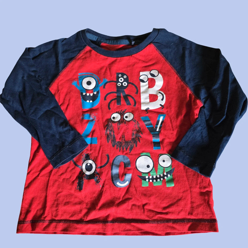Cool Club Jungen Shirt mit Monster Aufdruck Gr.98