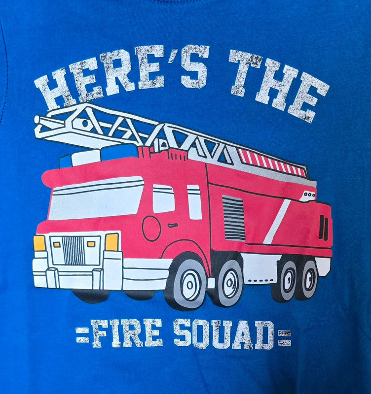 Tough Team  Jungen T-Shirt mit Feuerwehr Aufdruck Gr.110