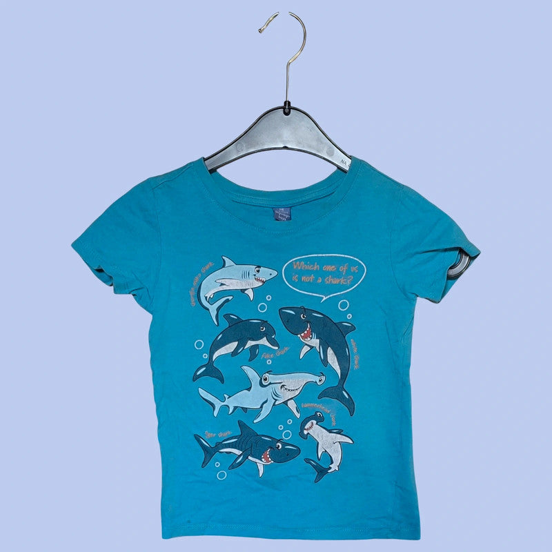 Dopodopo Jungen T-Shirt mit Raubfische Aufdruck Gr. 116
