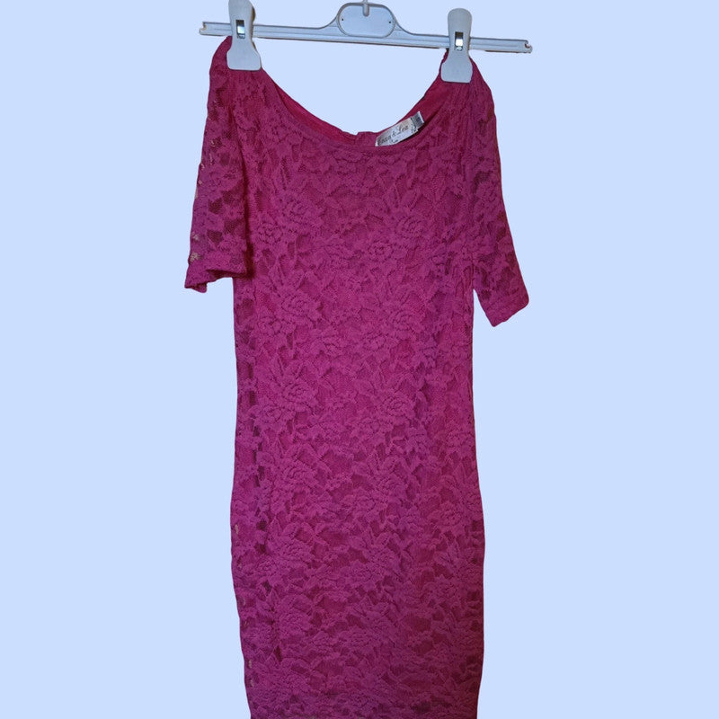 Enza & Lea Damen Spitzenkleid Gr. S