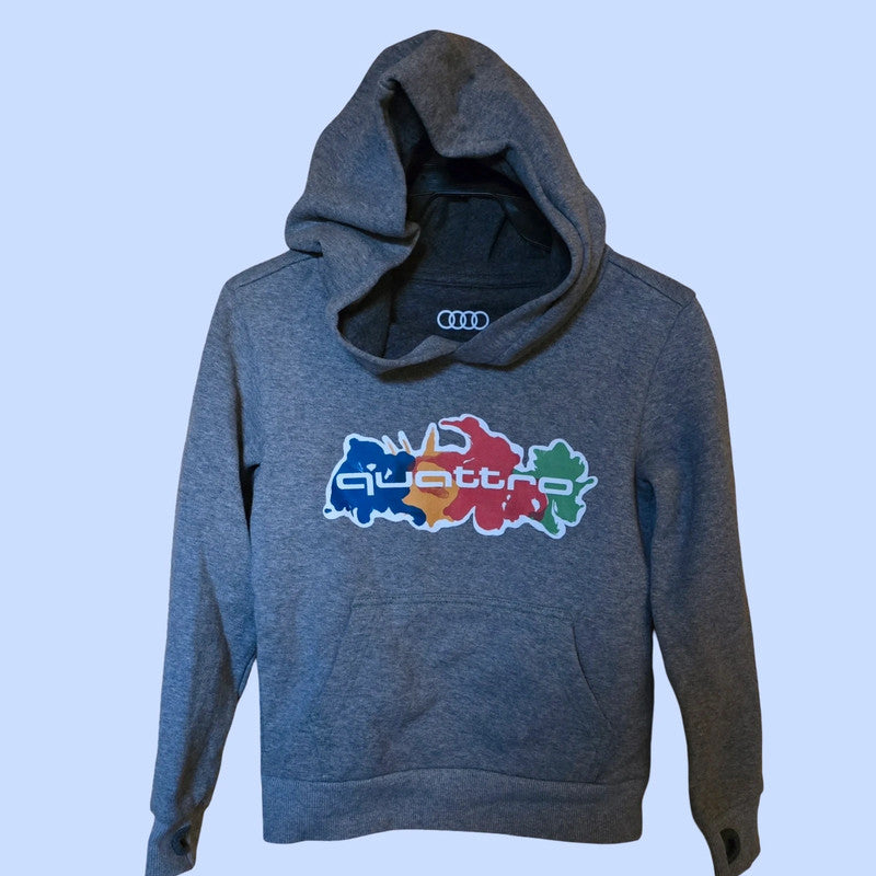 Audi quattro Hoodie grau Gr. 110/116
