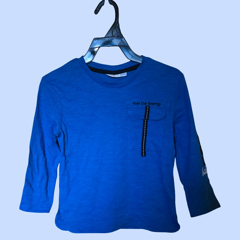 Kids Jungen Pulli mit Brusttasche Gr. 98/104