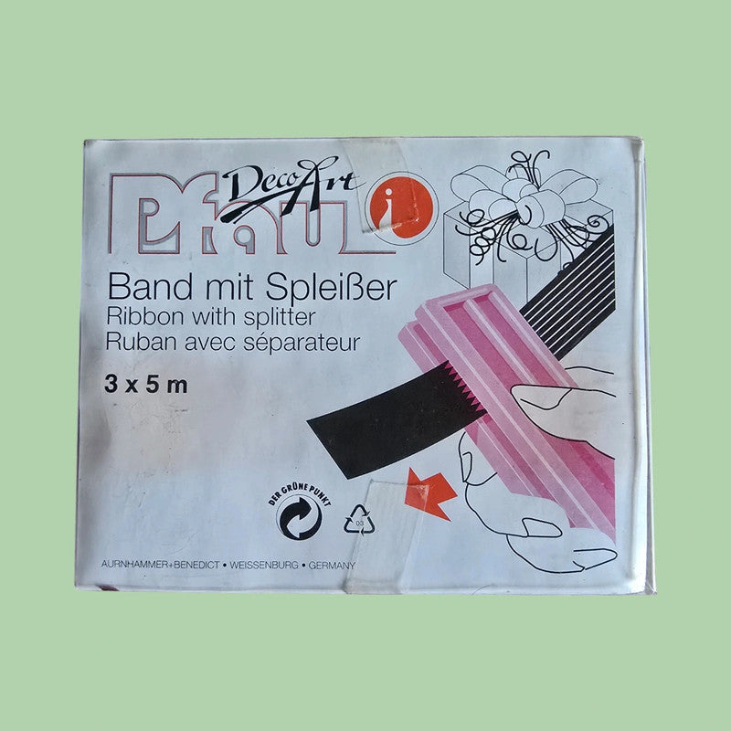 Pfau Deko Art Band mit Spießer OVP