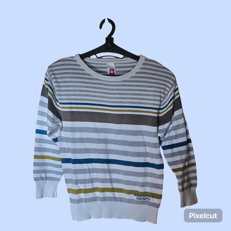 here+there Jungen Pulli gestreift Gr. 134/140