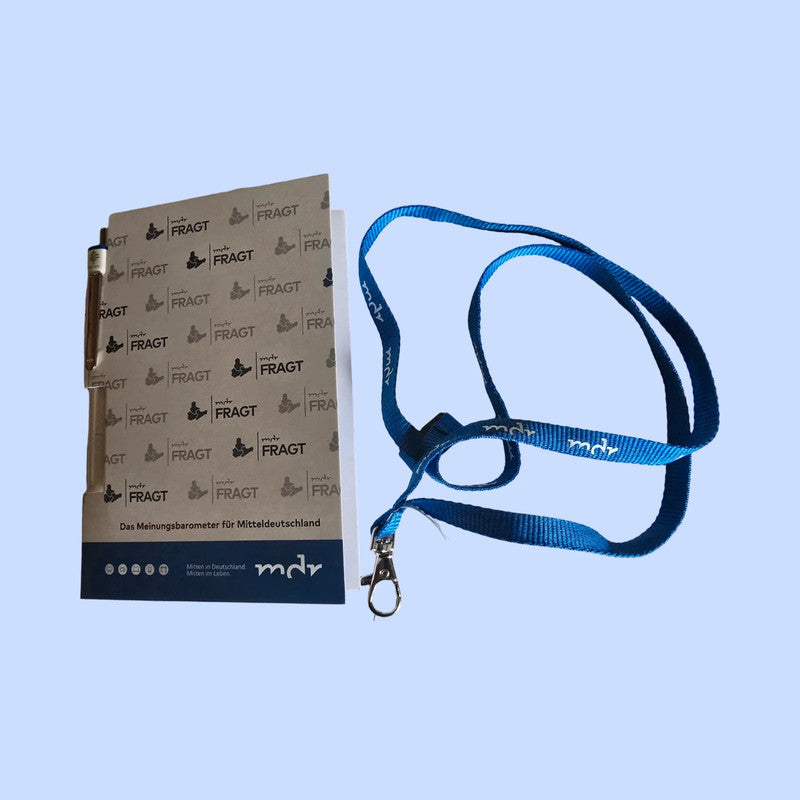 MDR Schreibblock +Kugelschreiber +Schlüsselband Neu