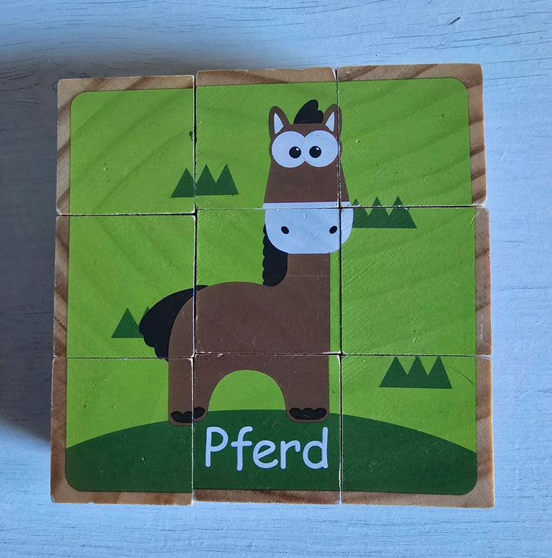 Holz Puzzle Tiere 9 tlg.