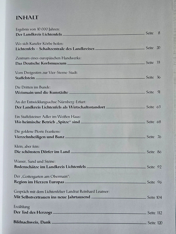 Buch Der Landkreis Lichtenfels (1999)