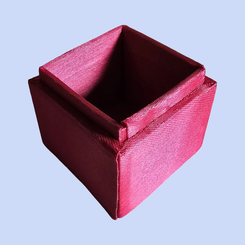 Schmuckkästchen mit Glitzerblume 5×5×5cm Neu