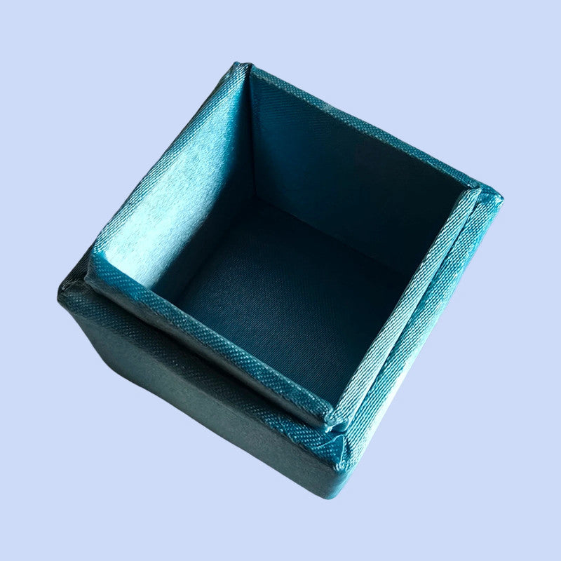 Schmuckkästchen mit Glitzer & Blume blau Neu