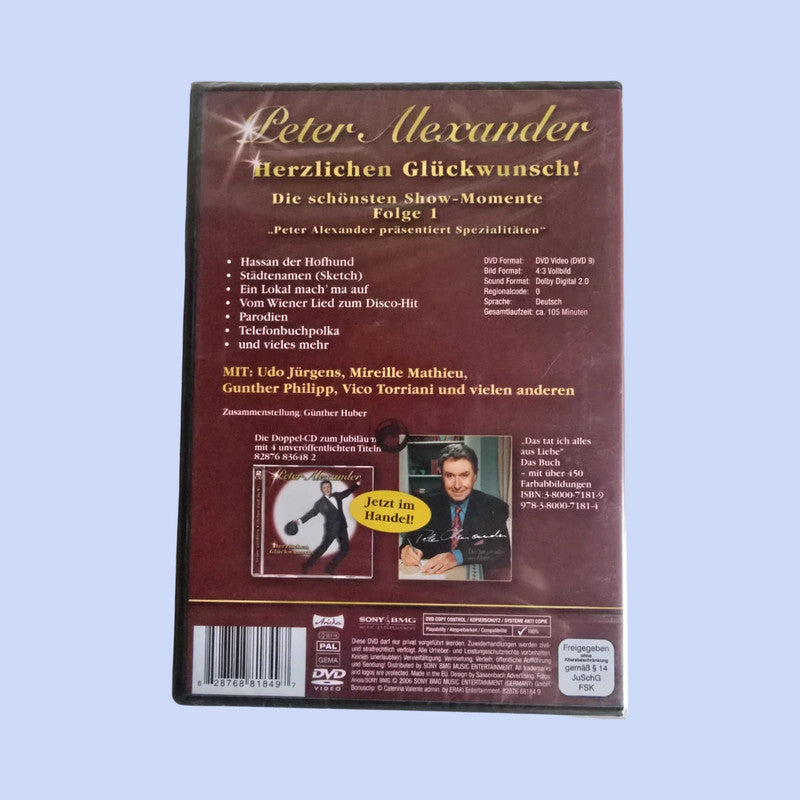 DVD Peter Alexander  Die schönsten Showmomente Folge 1 OVP