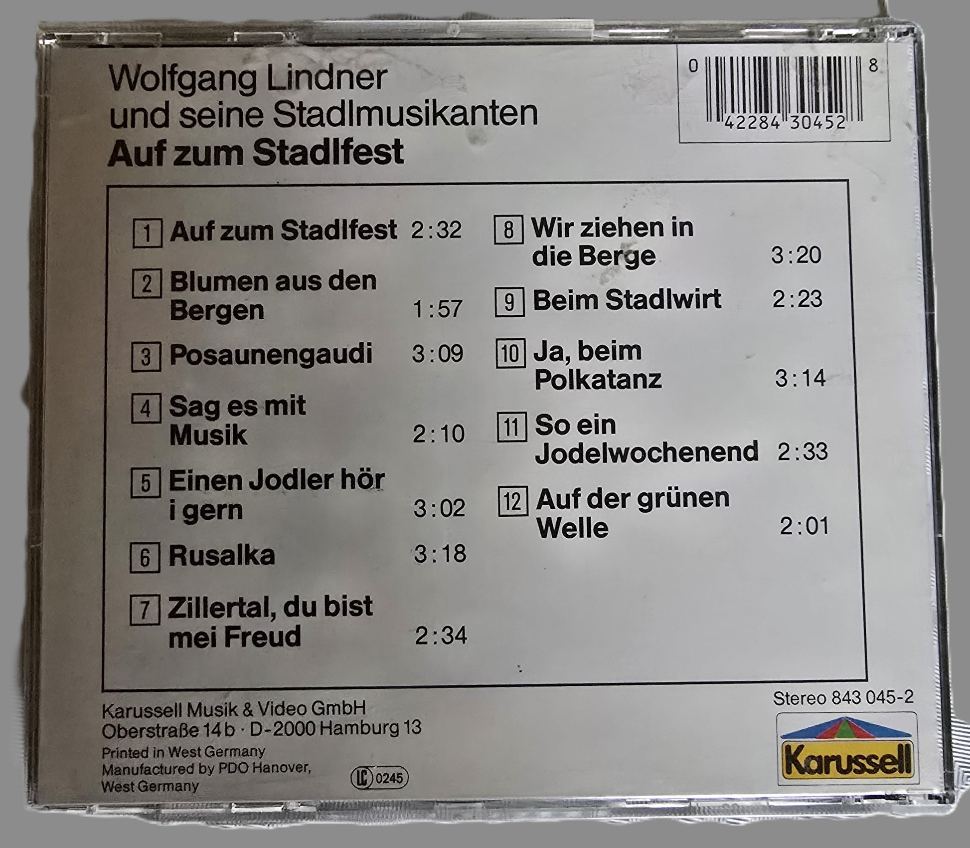 CD Wolfgang Lindner  Auf zum Stadtfest