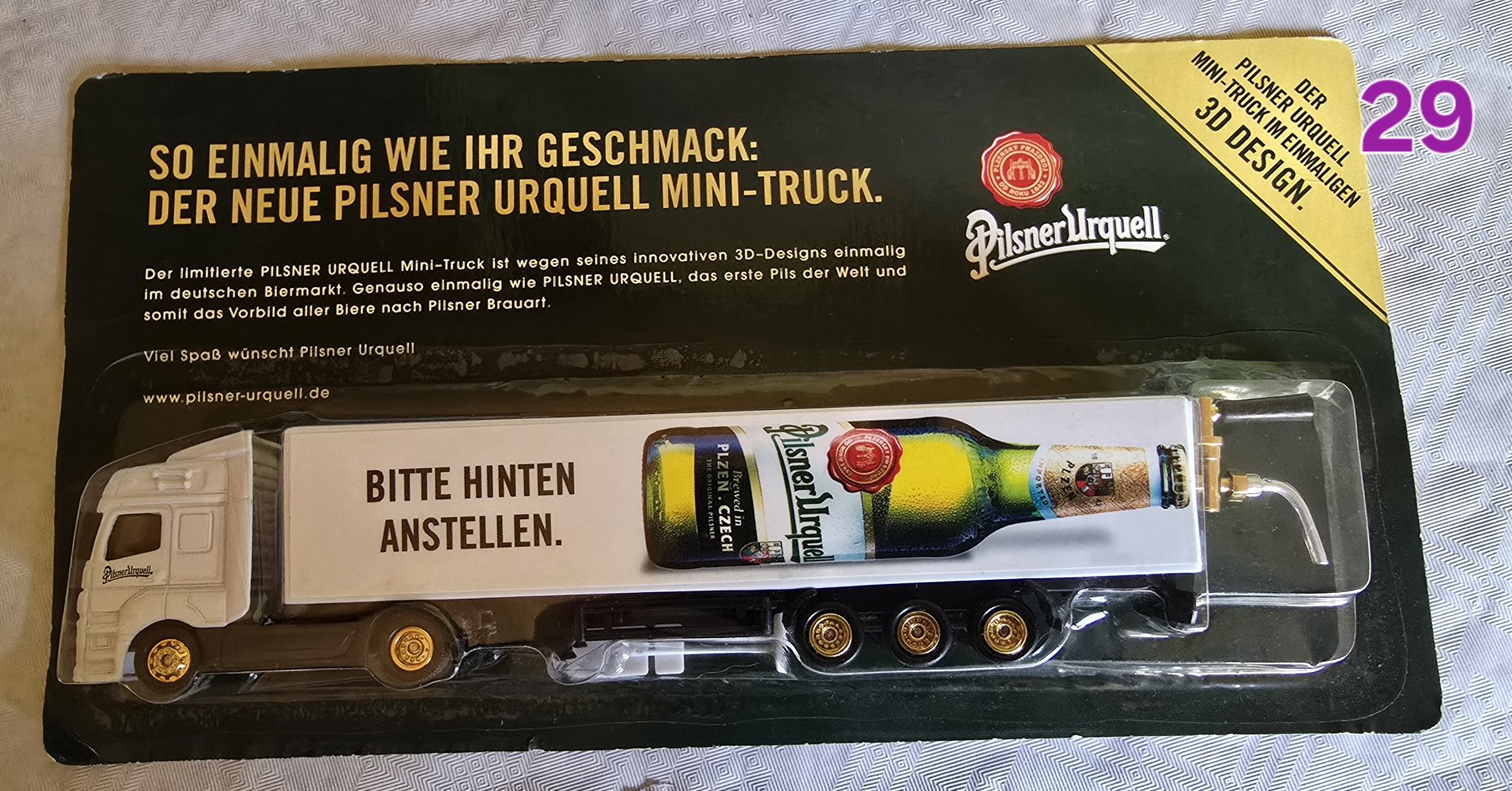 Mini LKW Pilsener Urquell