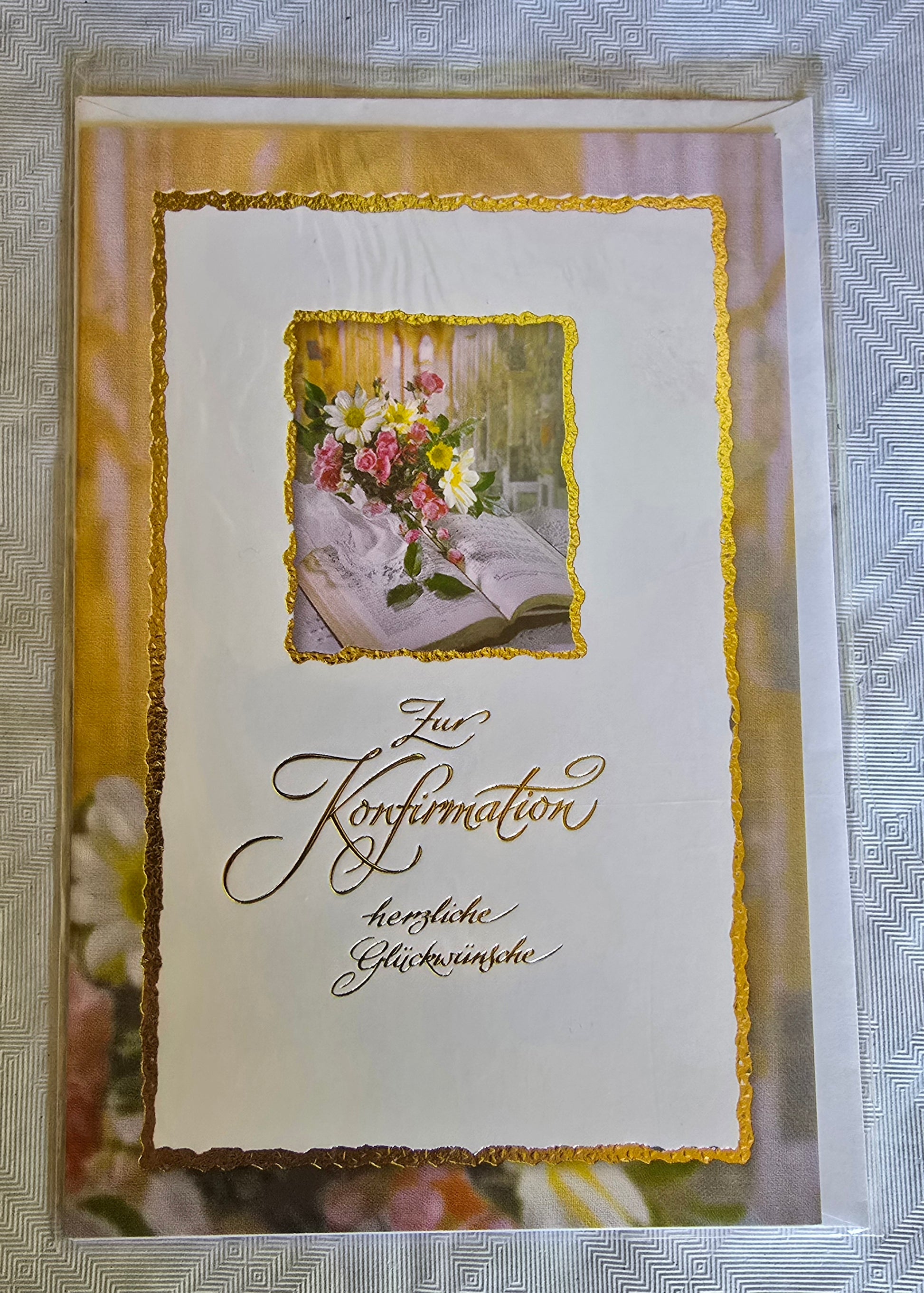 Konfirmationskarte  Herzliche Glückwünsche