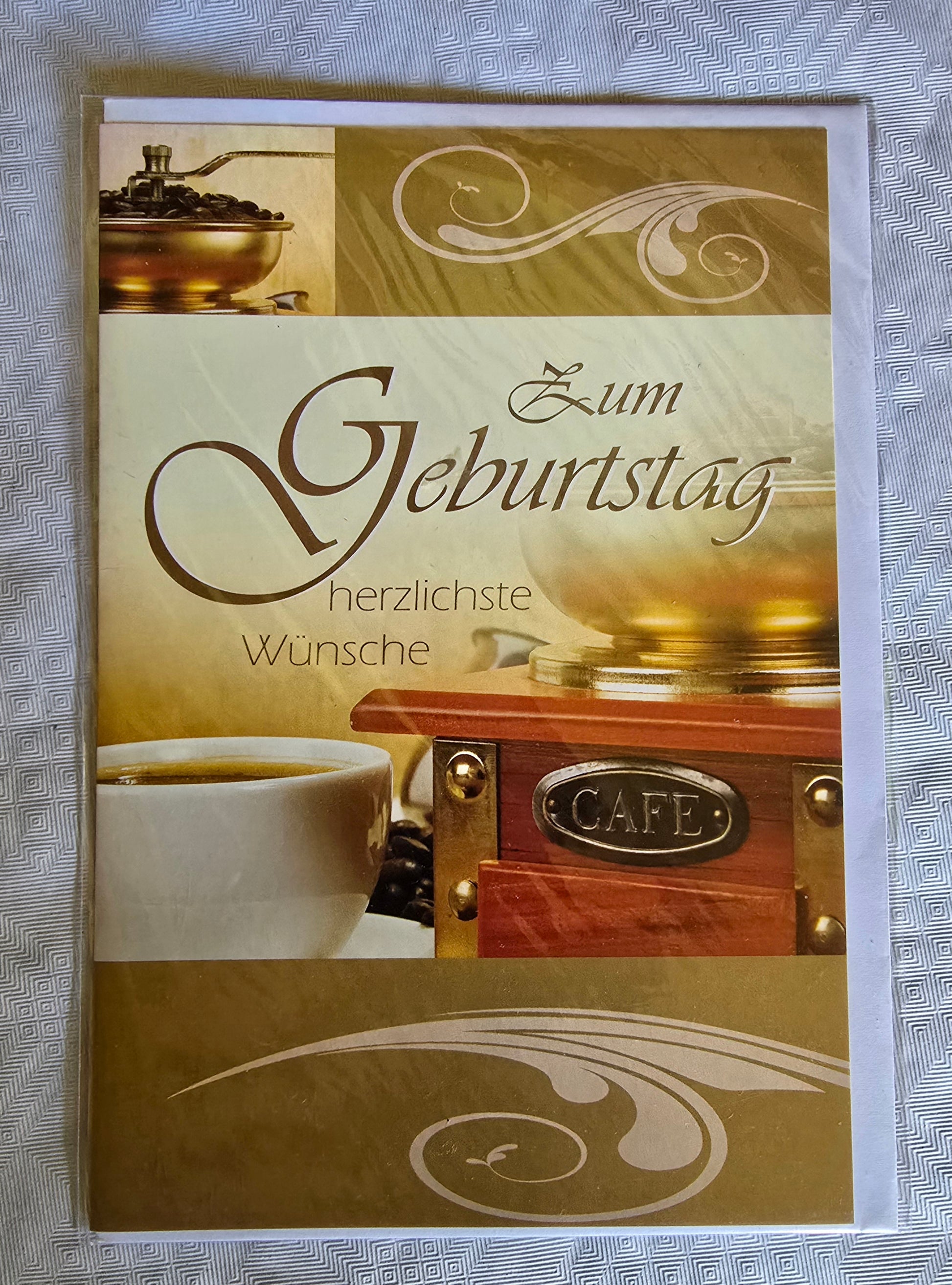 Geburtstagskarte  herzlichste Wünsche..