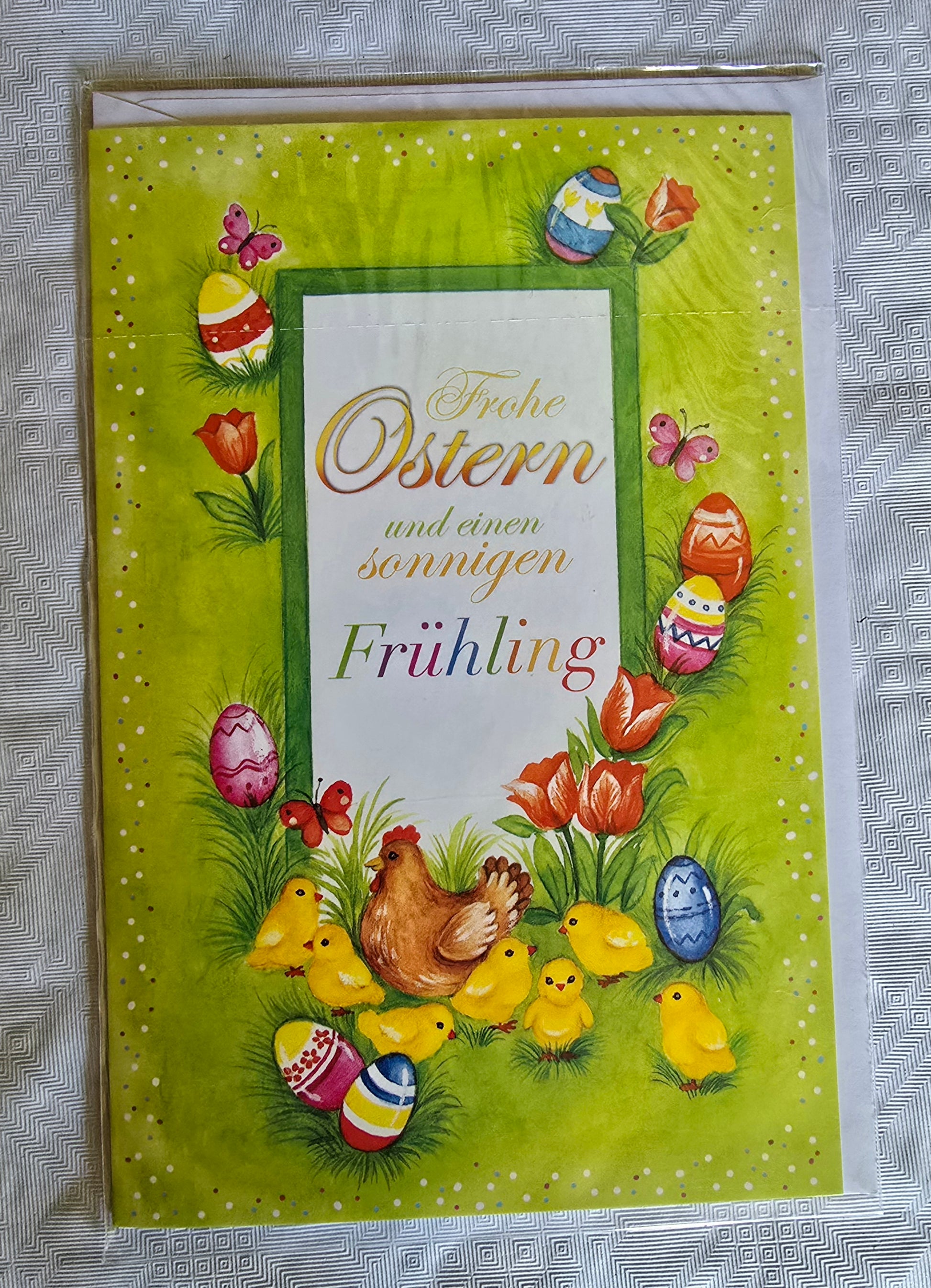 Osterkarte  Frohe Ostern und ...