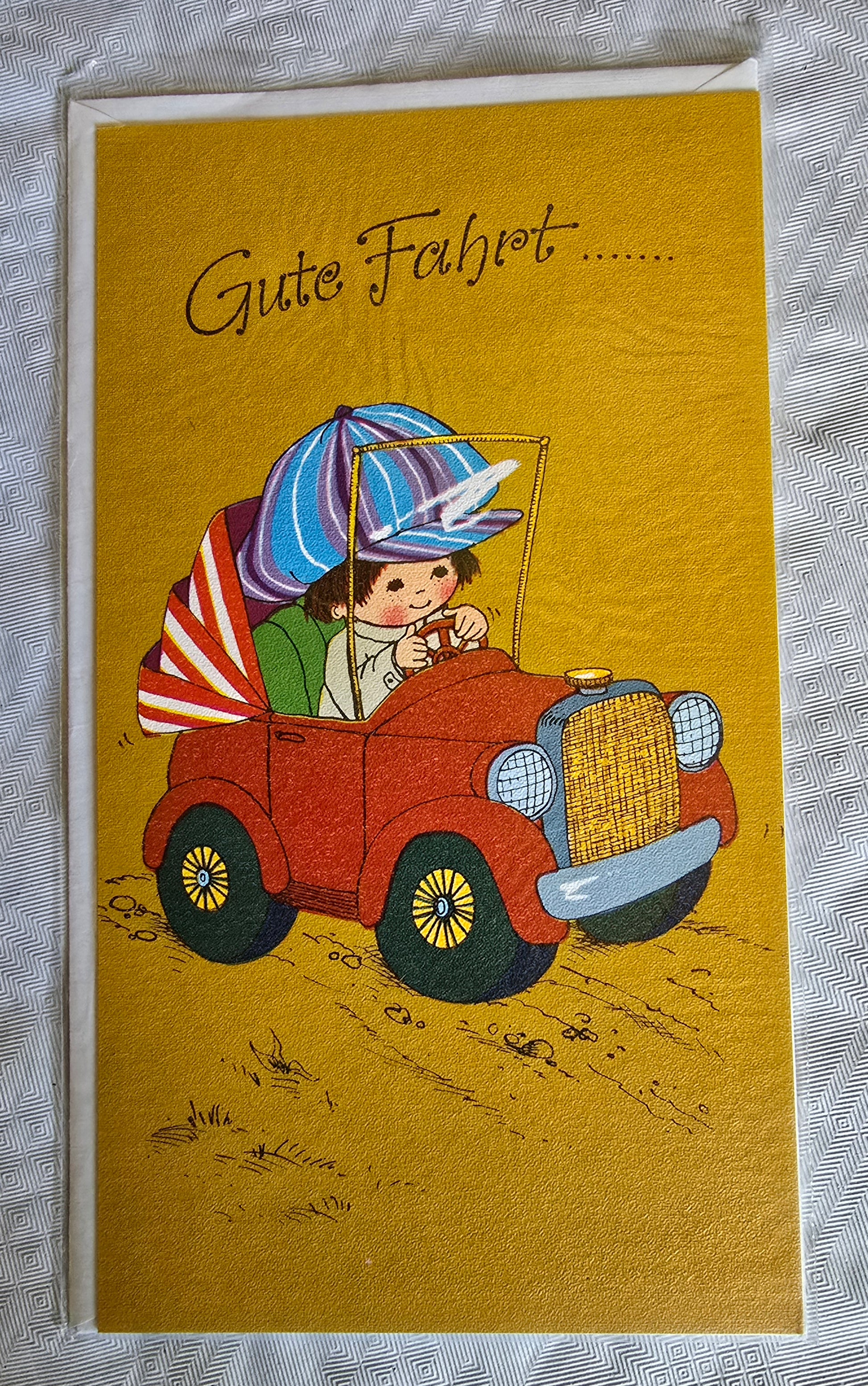 Glückwunschkarte  Gute Fahrt