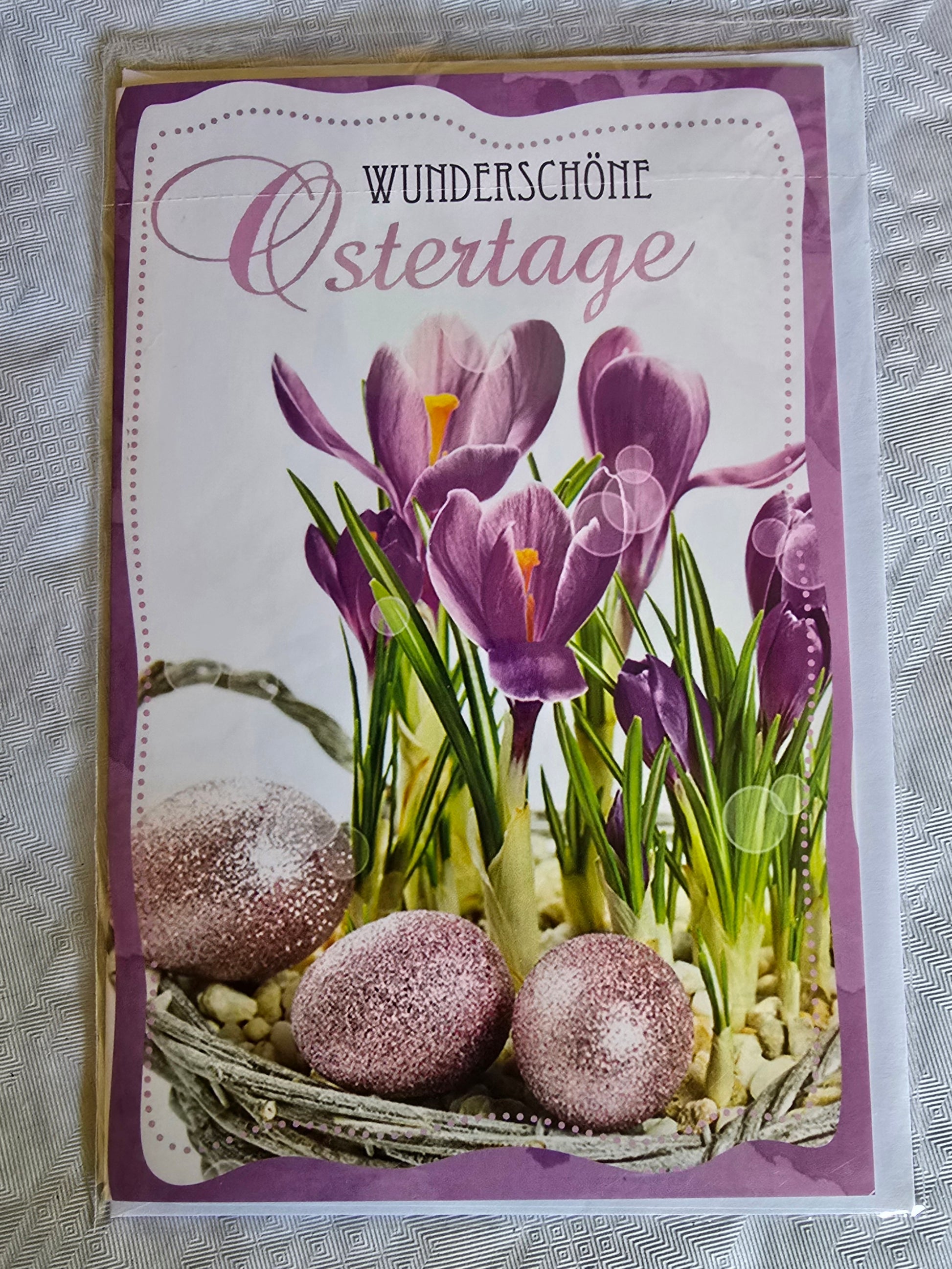Glückwunschkarte  Wunderschöne Ostertage