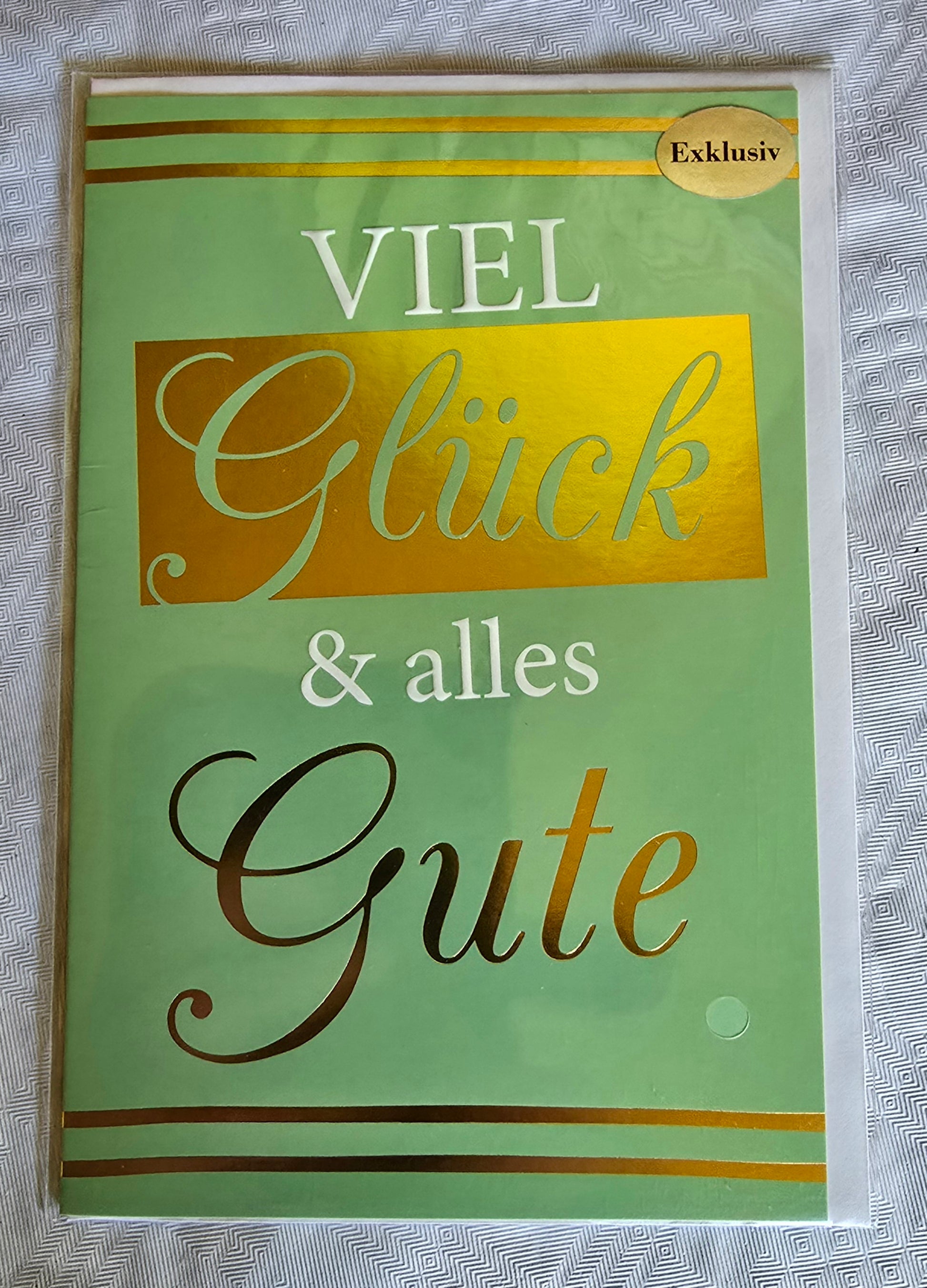 Glückwunschkarte  Viel Glück...