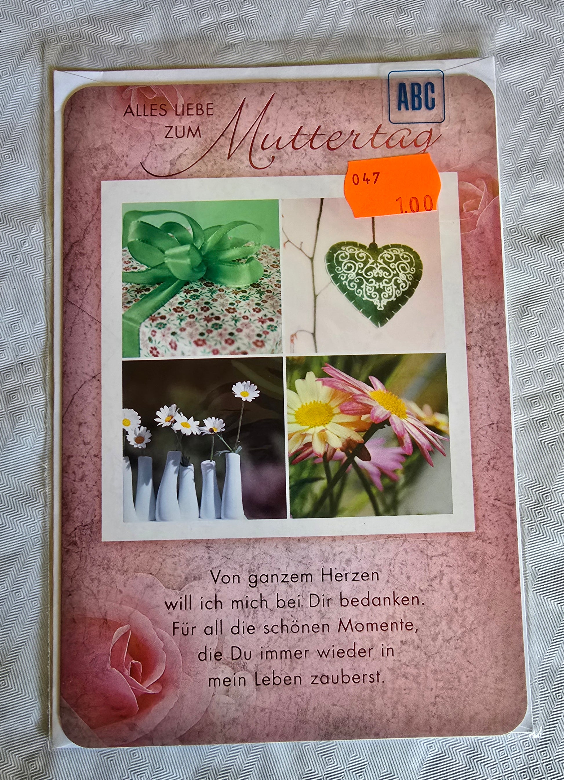 Glückwunschkarte  Zum Muttertag