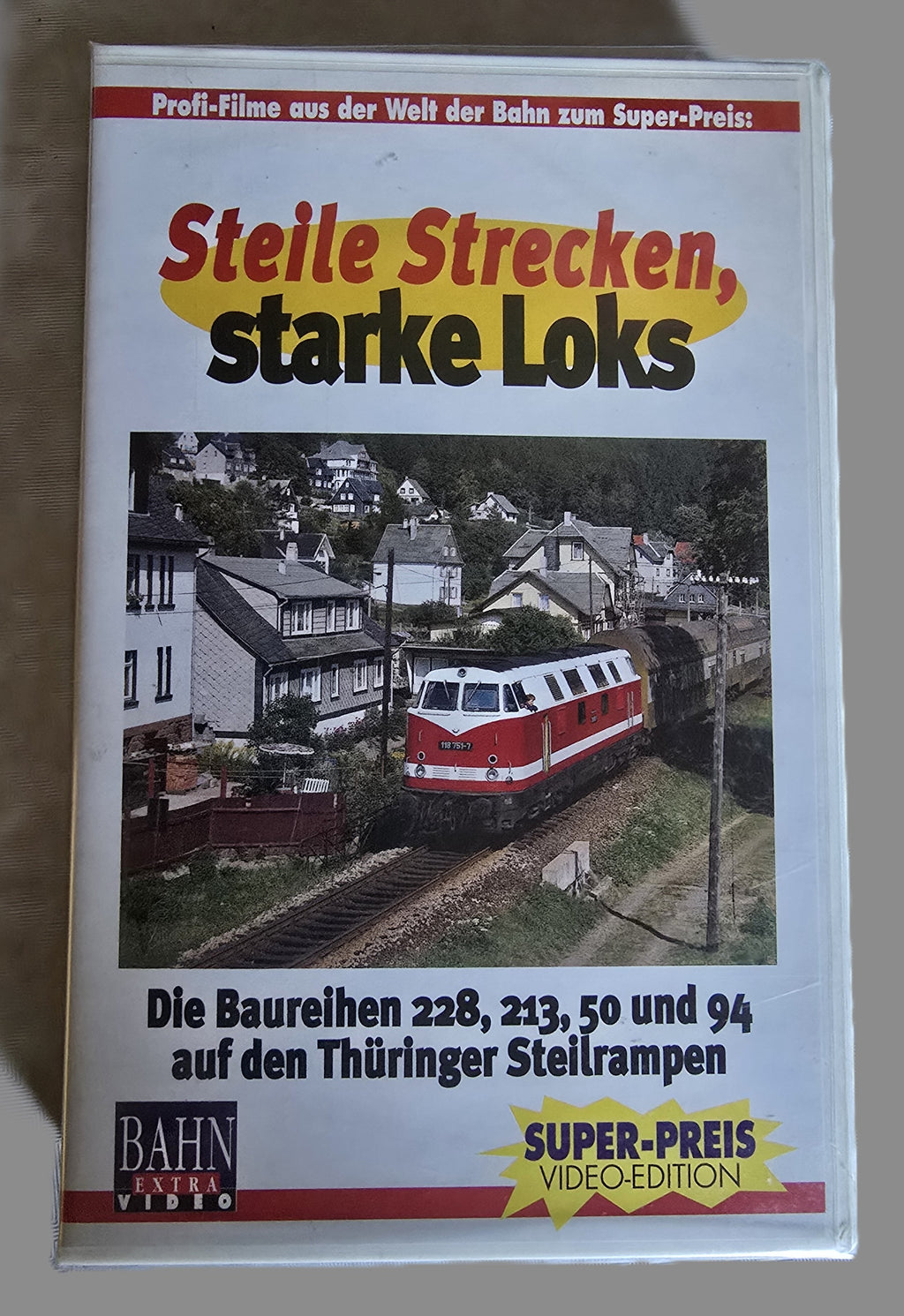 VHS Bahn Extra Video  Stelle Strecken, starke Loks OVP