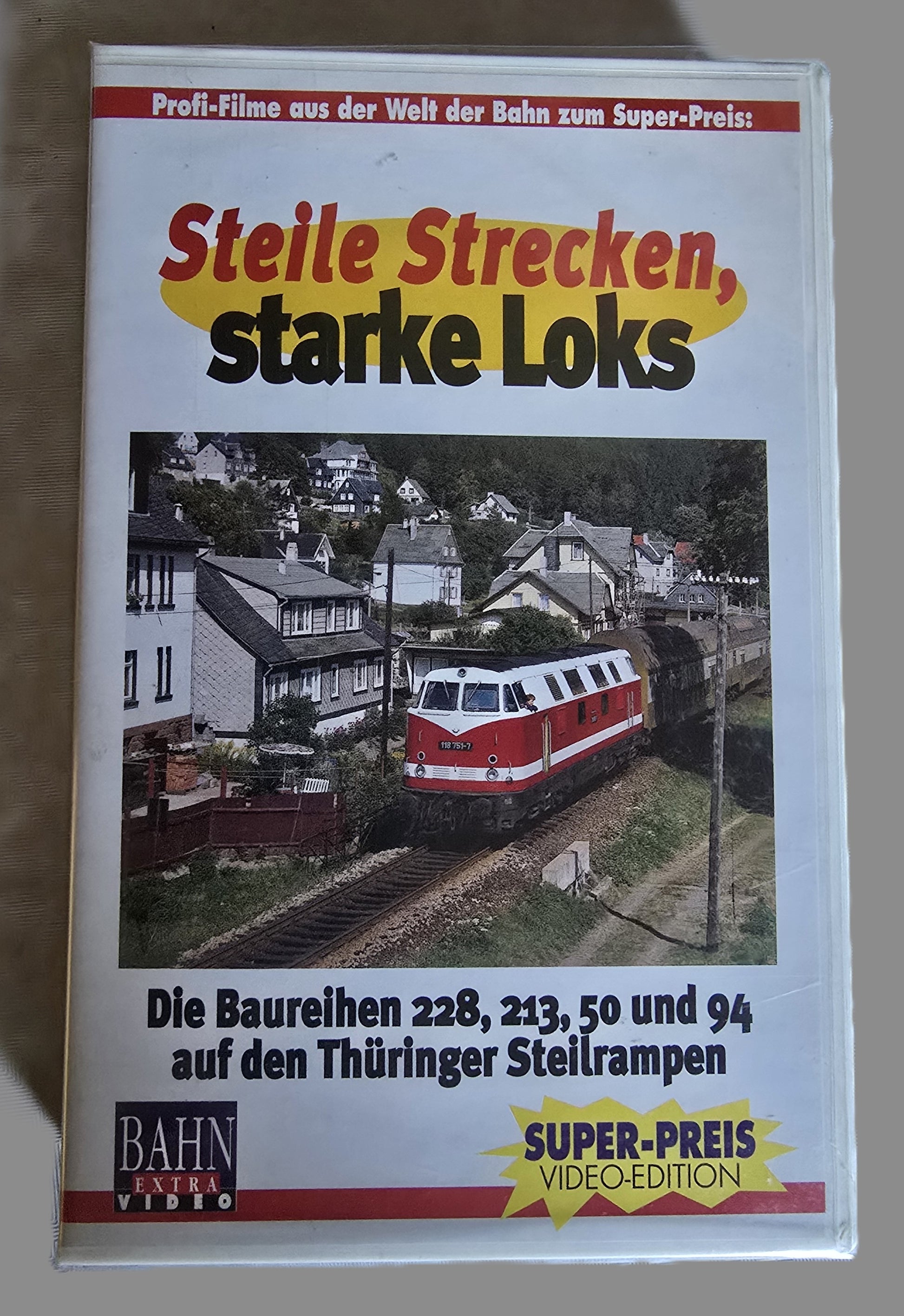 VHS Bahn Extra Video  Stelle Strecken, starke Loks OVP