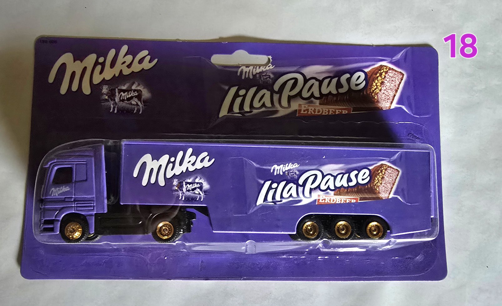 Mini LKW Milka Lila Pause Erdbeeren