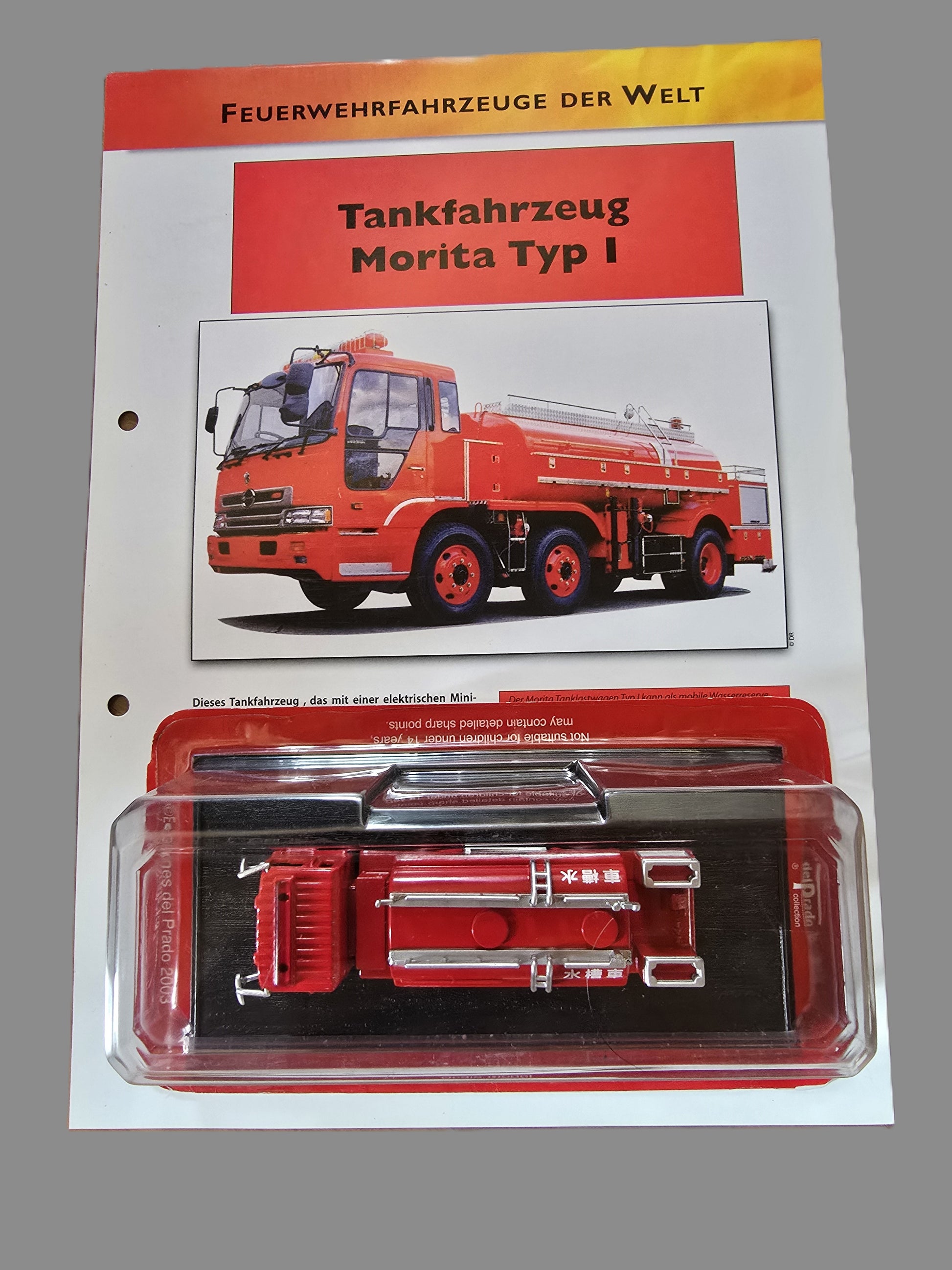 delprado Feuerwehrfahrzeuge dieser Welt  Tankfahreug Morita OVP