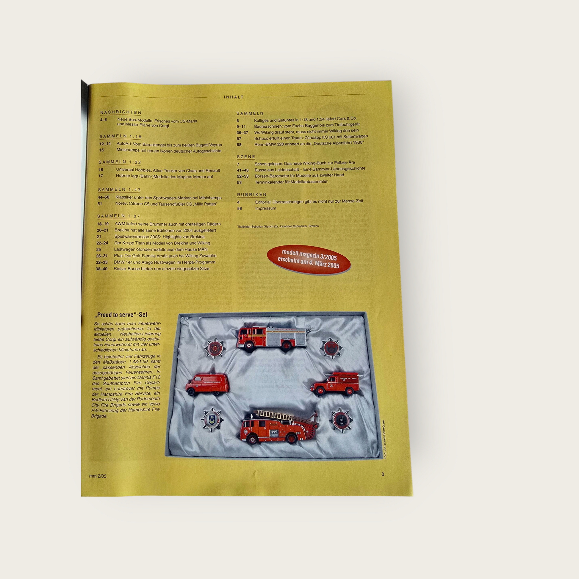 Zeitschrift Modell Magazin 02/2005