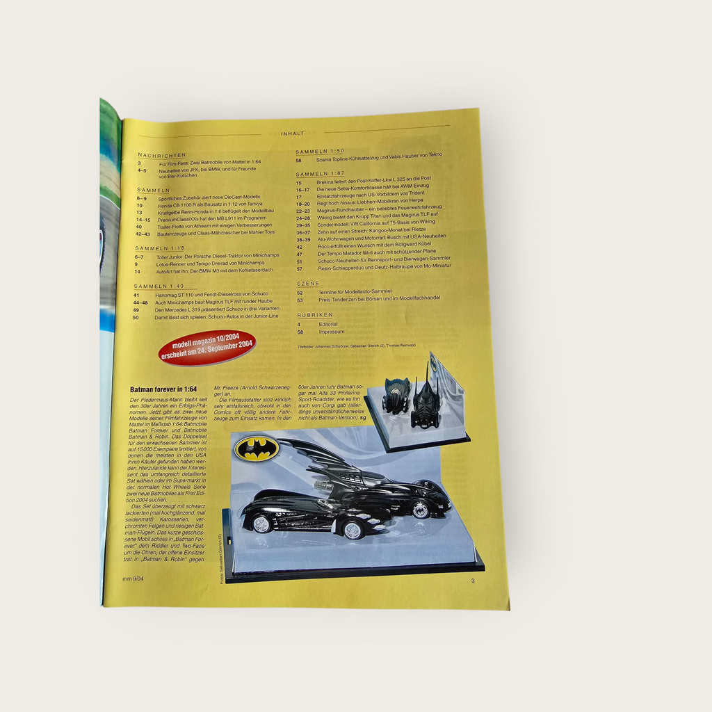 Zeitschrift Modell Magazin 09/2004