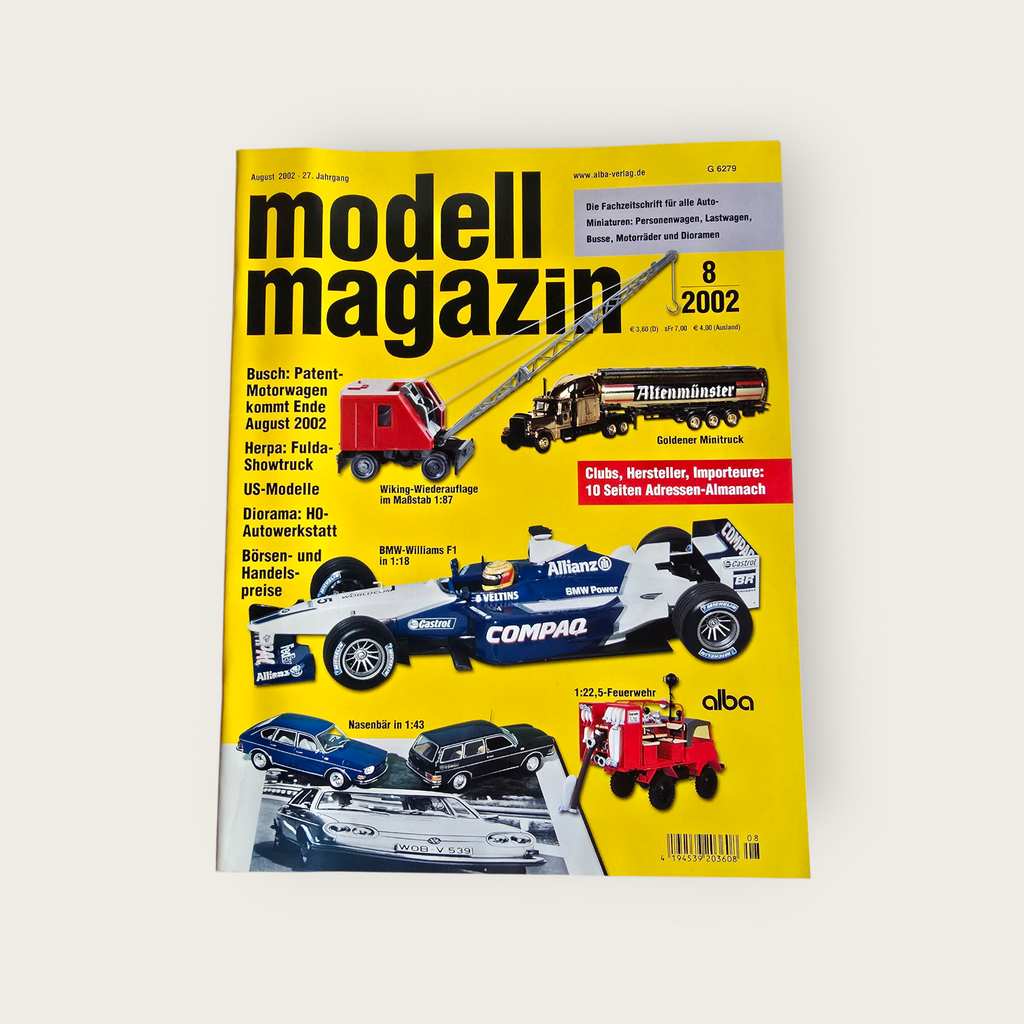 Zeitschrift Modell Magazin 08/2002