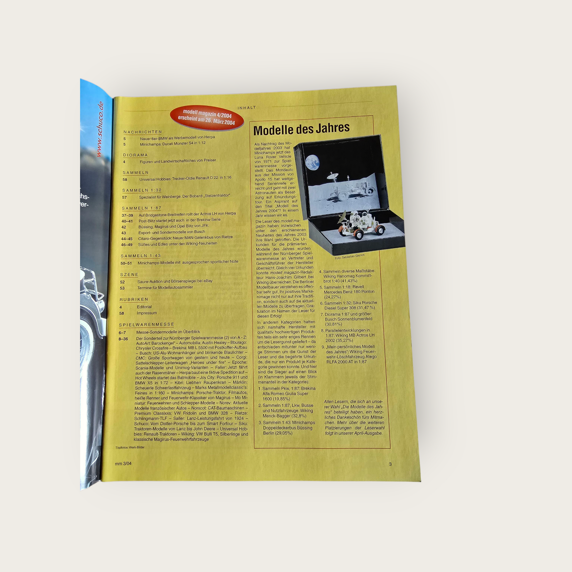 Zeitschrift Modell Magazin 03/2004