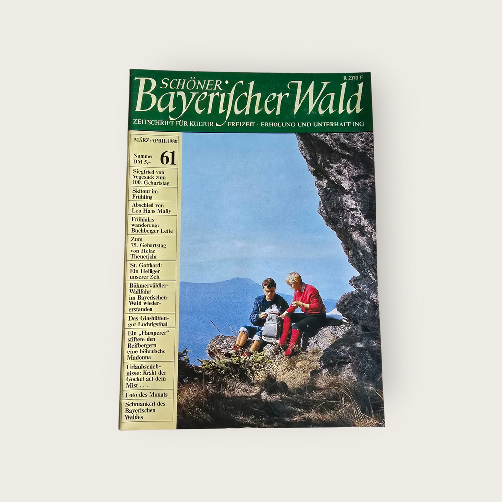 Zeitschrift Schöner Bayrischer Wald 3/4 1988