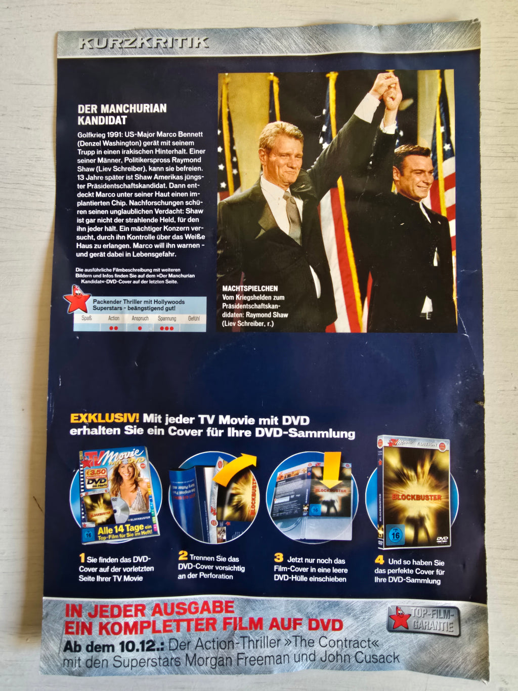 DVD aus TV Movie  Der Manchurian Kandidat (2004) zu verschenken