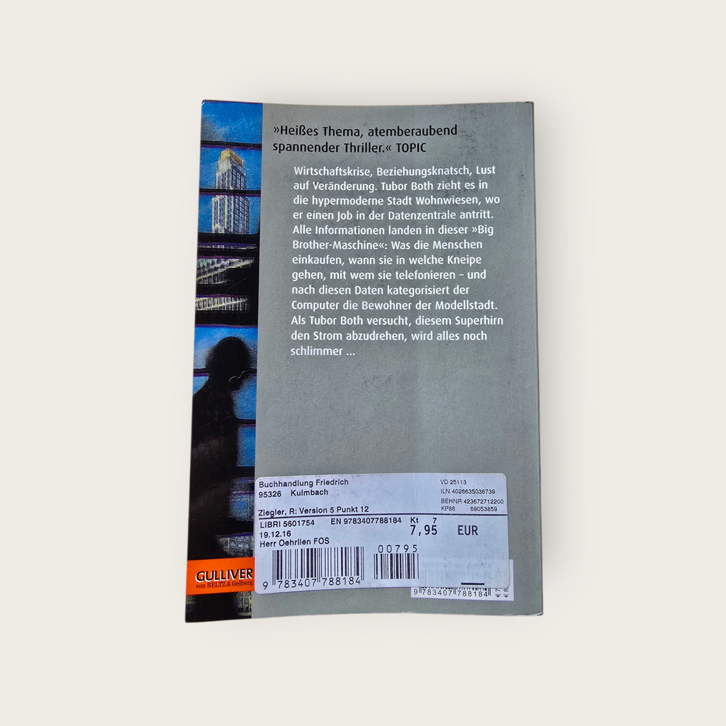 Buch Version 5 Punkt 12 Reinhold Ziegler (1984)