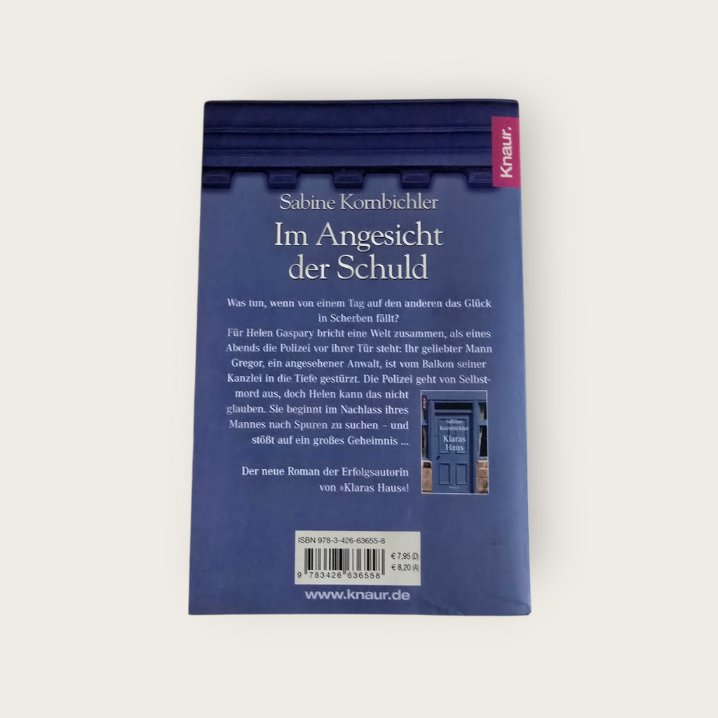 Buch Im Angesicht der Schuld S. Kornbichler (2006)