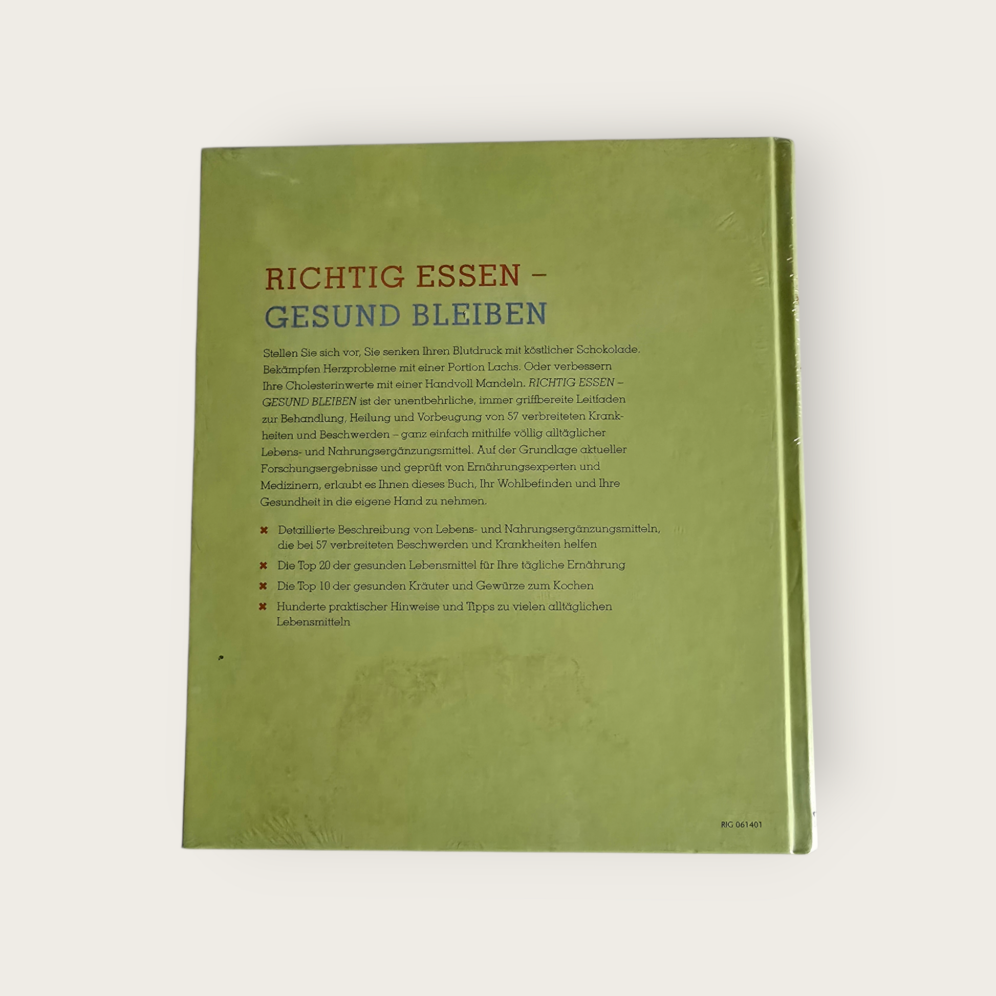 Buch Readers Digest Richtig essen - Gesund bleiben Neu / OVP (2014)