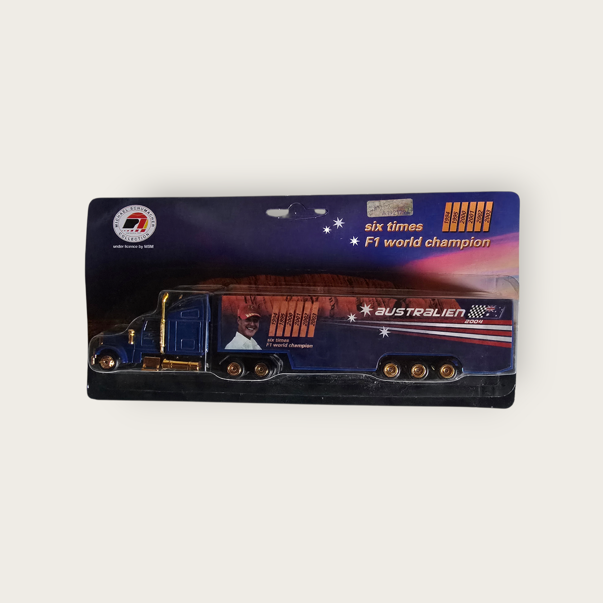 Mini Truck Michael Schumacher Collection Australien OVP